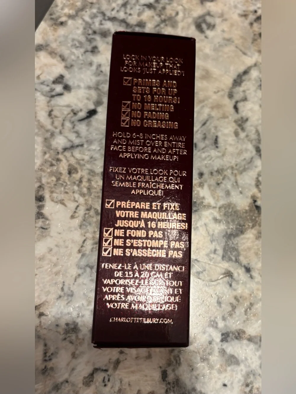 NWT Charlotte Tilbury Airbrush Flawless Setting Spray Travel Size 34mL